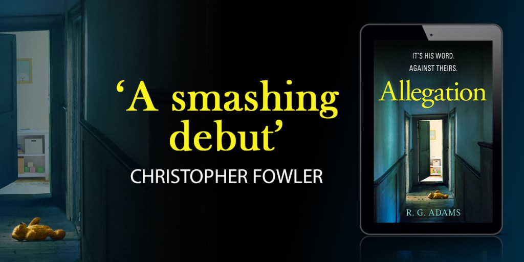 'A smashing debut' Christopher Fowler reviews Allegation